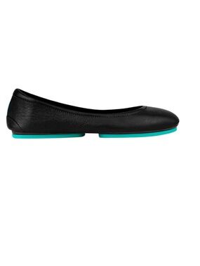 Tieks Black Leather Ballet Flats-Size 8